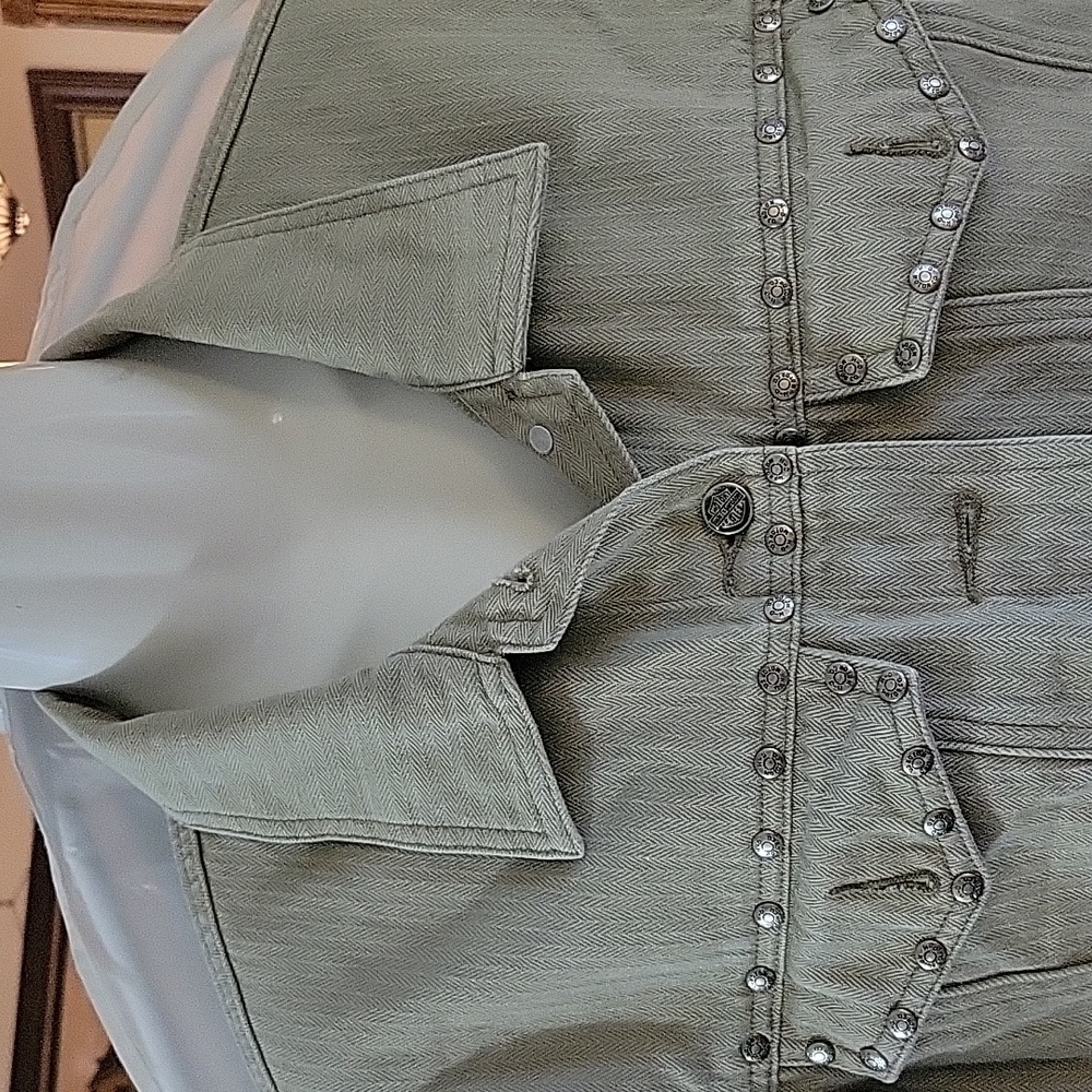 Harley Davidson Studded Jean Jacket - image 8